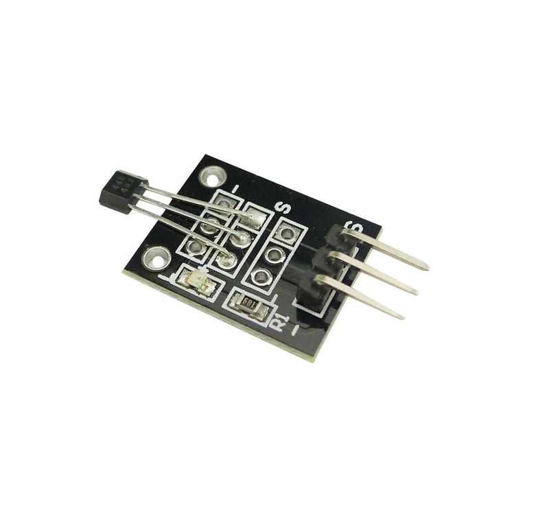 Ferwooh وحدة مستشعر المغناطيسية تأثير هول KY-003 3.3V-5V 3144E A3144 (عبوة من 10 قطع) - Image 2